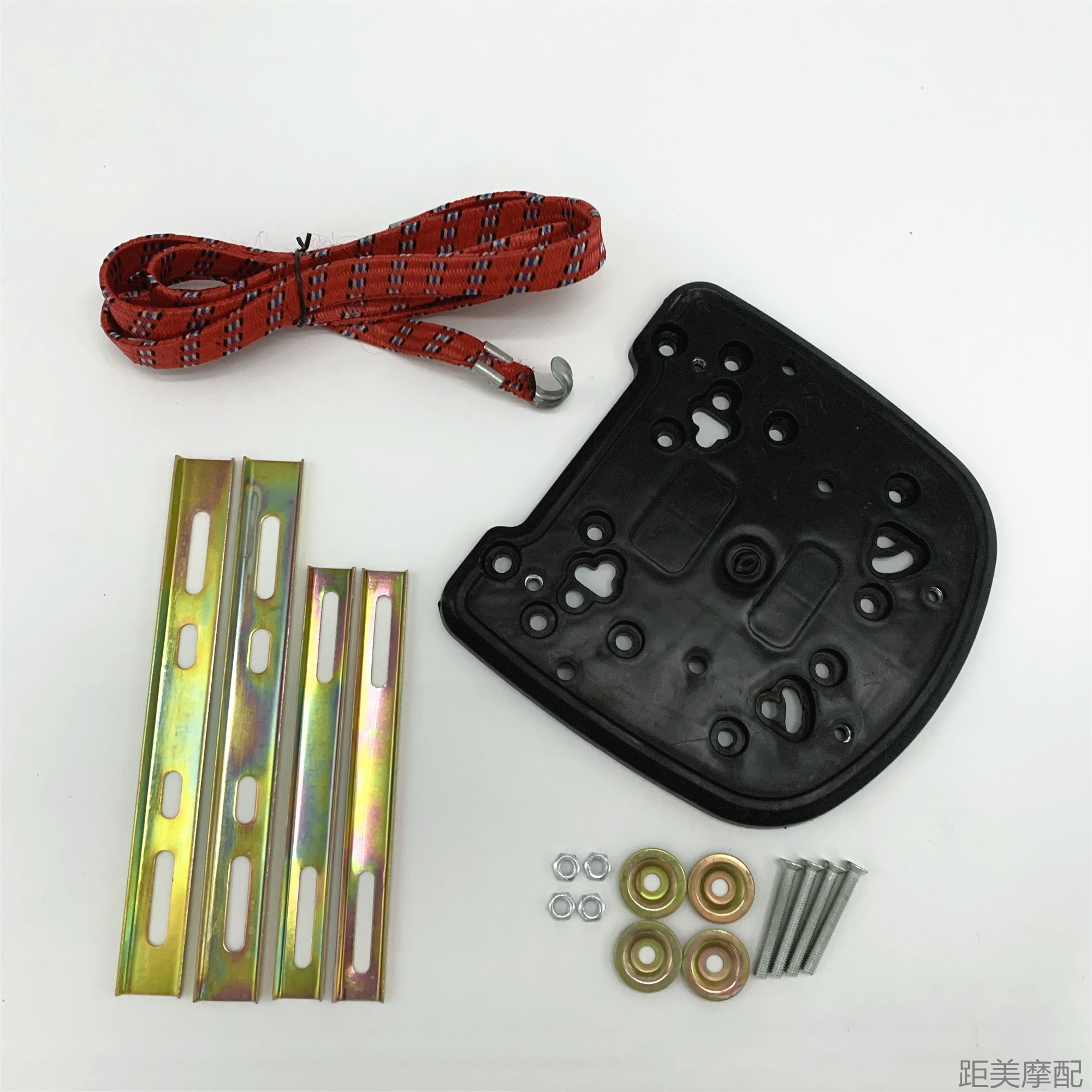 Motorcycle and Electric Vehicle Trunk Thickened Base Plate Fixing Bracket, Universal Trunk Base with Complete Set of Fasteners and Screws
