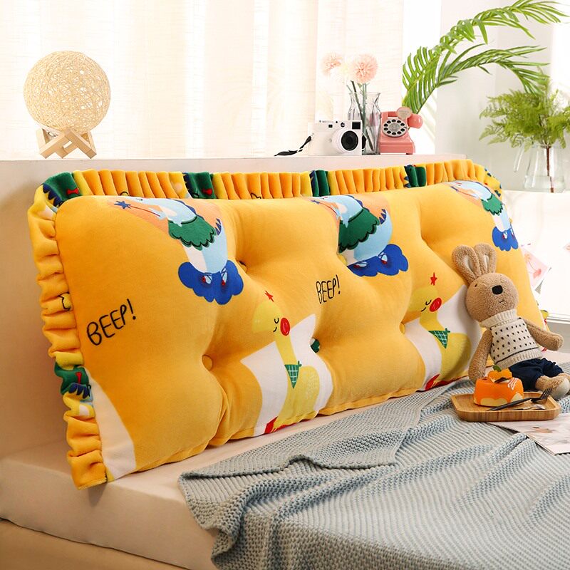Japanese Cartoon Headboard Cushions Children's Bedroom Soft Bag Bed Leaning Pillow Can Unraveled Princess Large Backrest Cute Cuddle