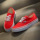 Детская обувь Vans Vans официальная аутентичная парусиновая обувь Red Vitality для больших детей новогоднего красного цвета mini 1