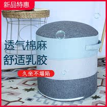 Fabric low stool Household fashion simple modern living room coffee table stool round color creative shoe change shoe stool