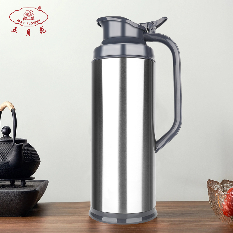 Five Months Flower Hot Water Bottle Insulation Pot Student Dormitory Warm Water Bottle Glass Liner Open Water Bottle Warm Bottle Warm Pot Home-Taobao