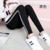 Bà bầu quần legging xuân hè thu mặc quần mùa thu mới thời trang quần lửng nâng bụng rộng size 31 - Phụ nữ mang thai quần / quần bụng quần bầu thu đông Phụ nữ mang thai quần / quần bụng