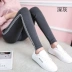 Bà bầu quần legging xuân hè thu mặc quần mùa thu mới thời trang quần lửng nâng bụng rộng size 31 - Phụ nữ mang thai quần / quần bụng Phụ nữ mang thai quần / quần bụng