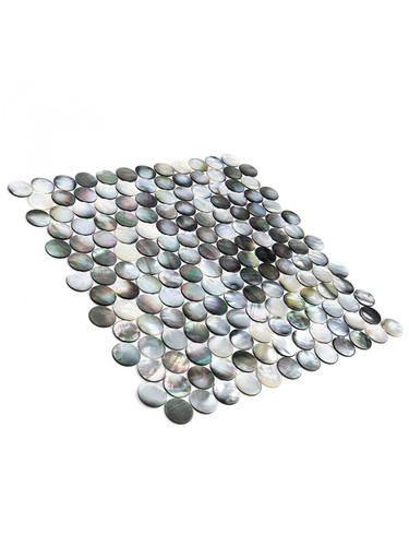 Натуральные фриляристые круги черная бабочка черная мозаичная мозаичная плит