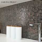 Северная простая черная стеклянная мозаичная плитка плитка кирпичная лабораторная фоновая стена талант