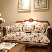nước Mỹ mục vụ bông không trượt vải đệm ghế sofa đệm sofa khăn Four Seasons twill bông cao cấp custom-made - Ghế đệm / đệm Sofa
