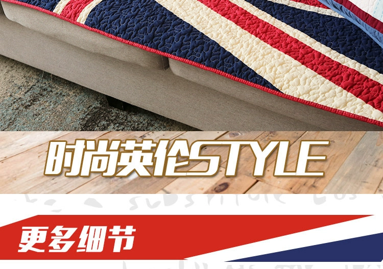 Union Jack sofa sofa bông đệm xuất khẩu sang Hàn Quốc handmade chăn giặt khăn sofa đệm nỗi nhớ retro - Ghế đệm / đệm Sofa