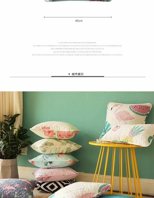 ins nordic phong cách hiện đại nhỏ gọn Flamingo sofa gối ngủ gối đệm gọi lại pad miễn phí vận chuyển - Trở lại đệm / Bolsters gối tựa lưng sofa