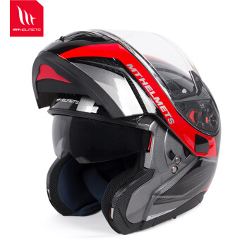 MTHELMETS double lens 3C helmet Motorcycle men's and women's four seasons full helmet Half helmet dual-use exposed helmet racing cap