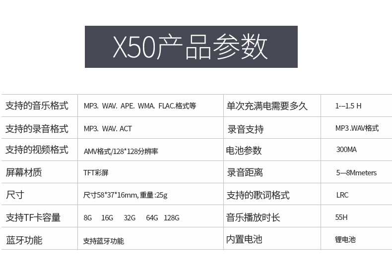 máy nghe nhạc chạy bộ Sharp X50 không dây Bluetooth mp3 máy nghe nhạc mp4 Sinh viên mini Walkman Thể thao mp3 đang chạy - Máy nghe nhạc mp3 mays nghe nhac