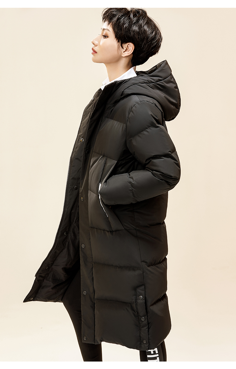 Anta down jacket Quần áo nữ 2018 mùa đông mới trùm đầu giản dị mặc áo dài phần dày áo ấm thể thao nữ - Thể thao xuống áo khoác 210