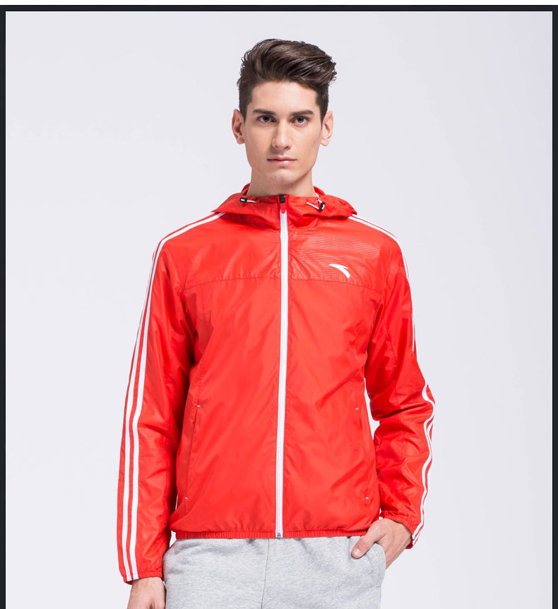 Anta thể thao áo gió nam quần áo 2018 mới mùa xuân sọc áo thể thao windproof áo khoác chạy áo khoác thể thao mẫu áo gió nam đẹp 2020