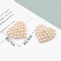 Пряжка G-13-11 с жемчугом и бриллиантами