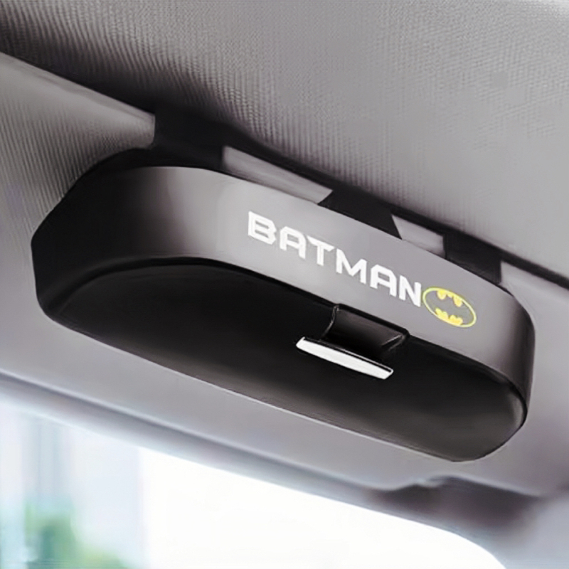 Batman Car Glasses Case Car Sun Visor Sunglasses Storage Box Car Sunglasses Multifunctional Storage Box