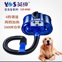 Yingshen dual-motor pet water blower for large dogs 3400w high-power ozone sterilization electric heating silent hair blower