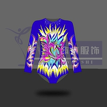 Digital Printed Fitness Gymnastics Gymnastics Competition Suit Students Art and Gymnastics Suit New Hot Pins Professional