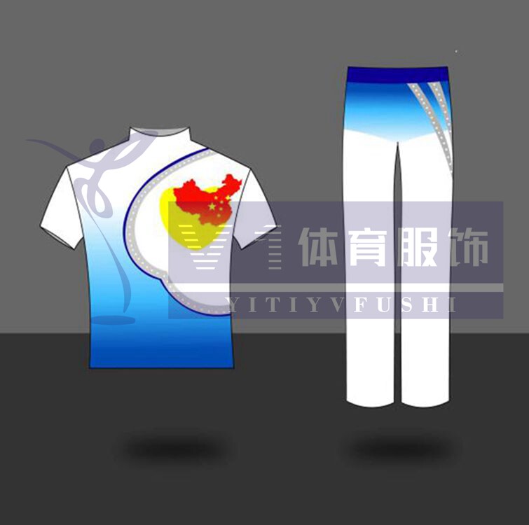 Staff fitness gymnastics competition clothing without leaking stomach models broadcast gymnastics competition clothing group gymnastics competition clothing