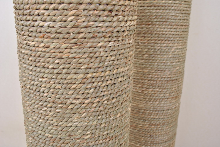 Mục vụ handmade bình hoa đơn giản sáng tạo bình hoa sàn lưu trữ hoa cắm hoa chậu - Vase / Bồn hoa & Kệ giỏ sắt treo ban công