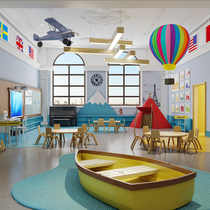 Childrens dance street dance room art education training institutions school early education center Interior Space Decoration design