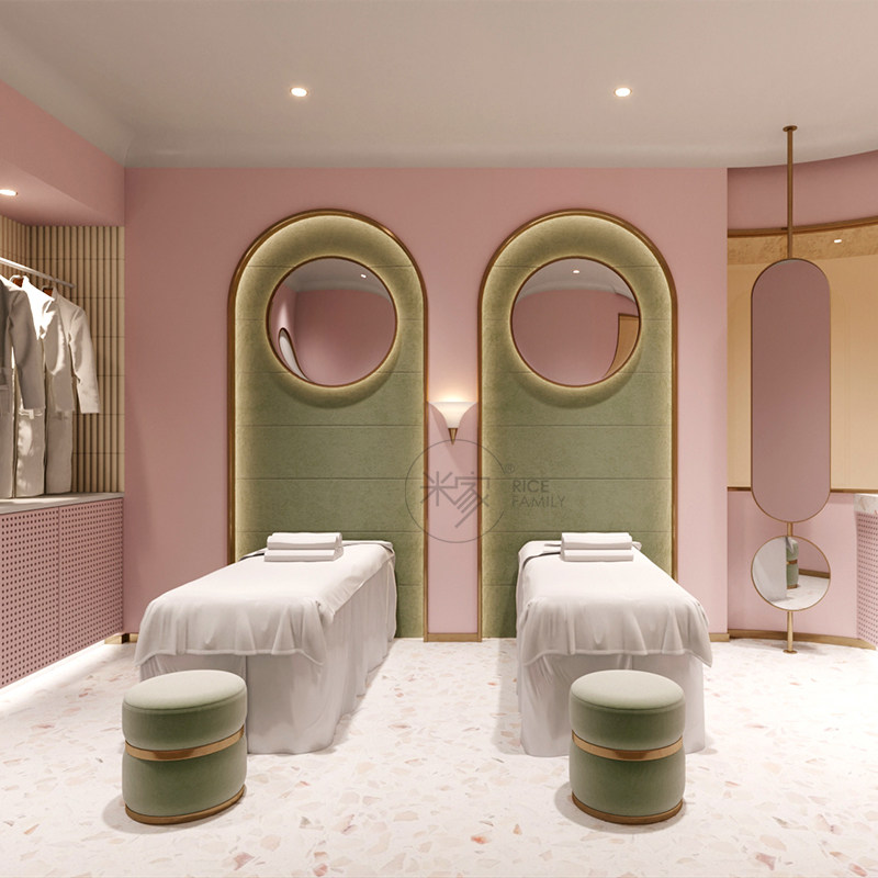 Beauty Salon Furnishing Style Effect Guitou Skin Management Design Beauty Salon Medecor Shop Furnishing Design Effect Guitou