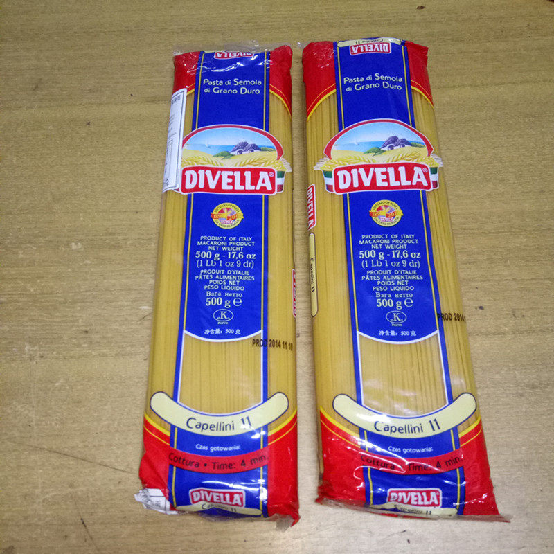 Imported spaghetti Davina No. 8 straight noodles 500g spaghetti pasta macaroni