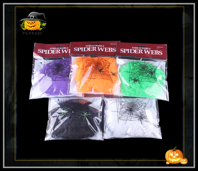 Halloween trang trí phòng thoát đạo cụ ma ám nhà nhện bông mô phỏng nhện tơ ma lễ hội bố trí cung cấp mạng nhện - Sản phẩm Đảng / Magic / Hiệu suất đồ hóa trang cho bé
