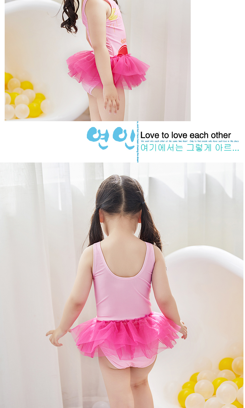 Đồ bơi bé gái 2 bé 3 chim hồng hạc 4 trẻ em 5 váy công chúa 6 mảnh cơ thể 8 áo tắm 1-9 tuổi Bộ đồ tắm trẻ em - Bộ đồ bơi của Kid đồ bơi trẻ em cao cấp