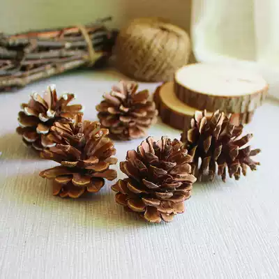 zakka handmade natural wild fruit pinecone pinecone tower Pinecone flower Christmas Pinecone photo props decoration