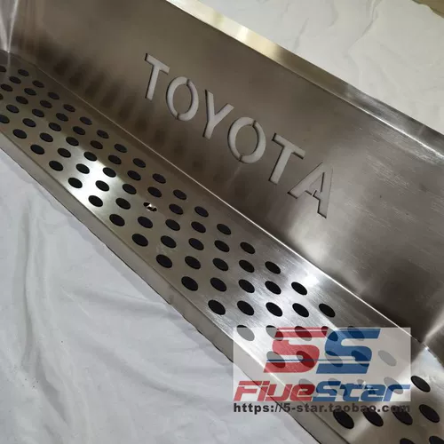 Применимо к Фукуда G7 Средние ворота Пэты и Золотая Кубка v19 из нержавеющей стали доски ног левая пороговая полоса Рудса