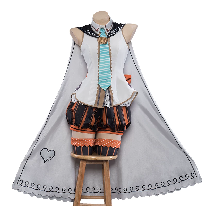 [Готовый кэский Uwowo 初音未来 костюм на Хэллоуин для женщины MIKU фигурка по образцу]