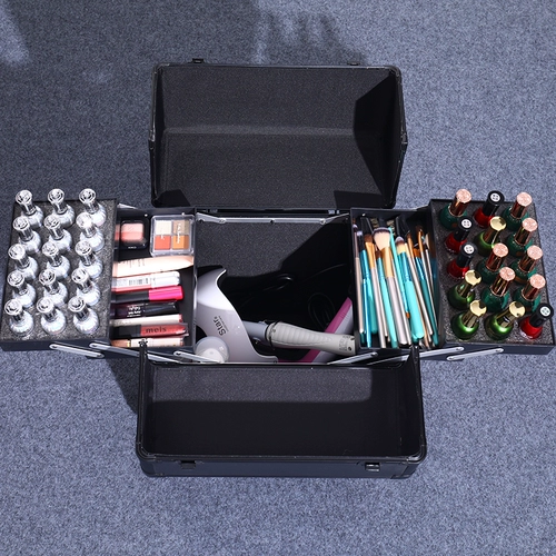 Универсальный портативный чемодан для маникюра, вместительная и большая коробка