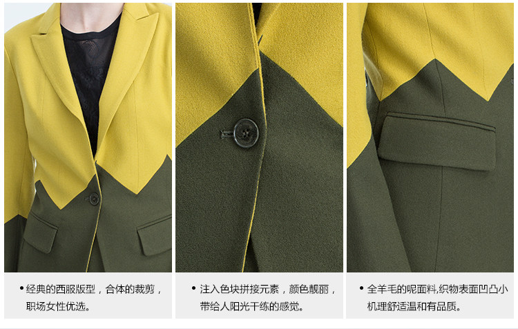 Veste pour femme JEFEN   en Laine - Ref 3219108 Image 10