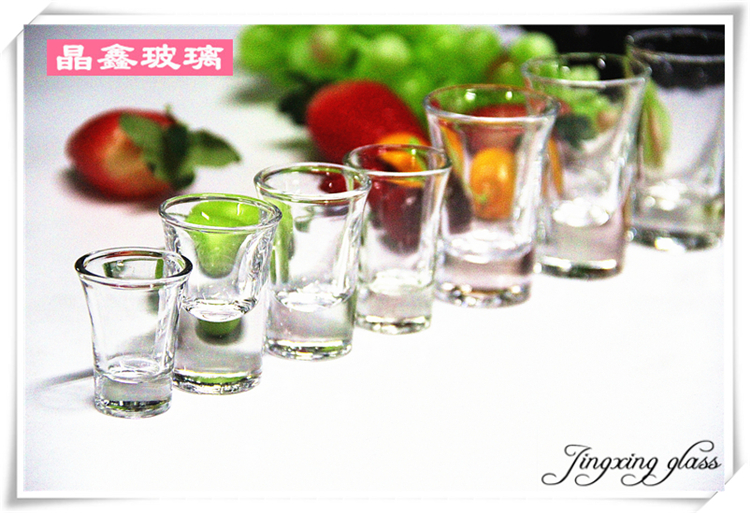 12 hộ gia đình đặt ly rượu nhỏ màu trắng ly, một chén rượu mạnh, rượu sake, B52, cốc, đáy dày - Rượu vang ly uống rượu vang đỏ