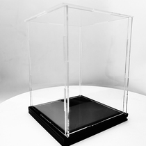 High transparent acrylic display box Hand-made clay storage model cover toy Gundam with light dust box customization