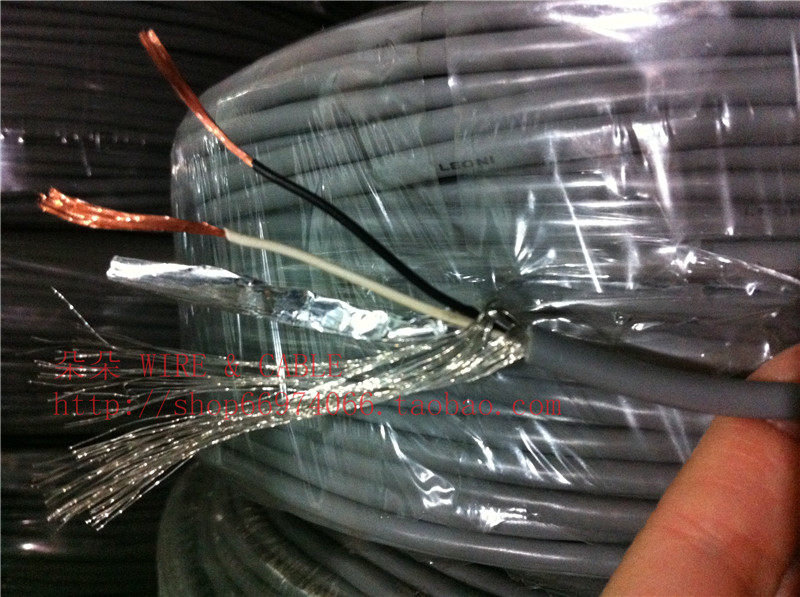 Two-core 2-core double-twisted shade line for twisted monitoring line 2 * 5 0 square special soft oil resistant and abrasion resistant