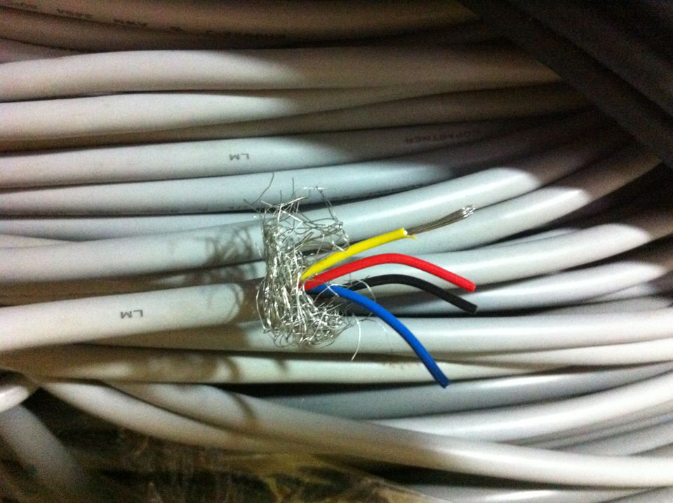 Taiwan COPARTNER grey shielded line 4-core 0-3 square 22AWG signal control line USB coding