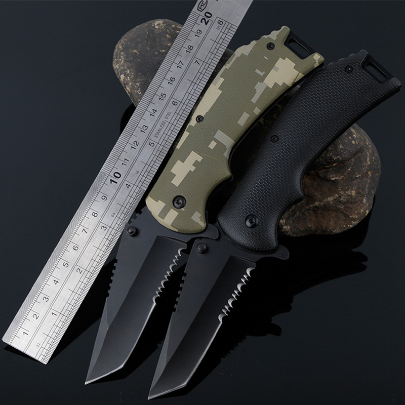 Outdoor cutter High hardness folding knife Camping Knife Camping Knife Multifunctional begging for raw folding knife Knife Outdoor Knife