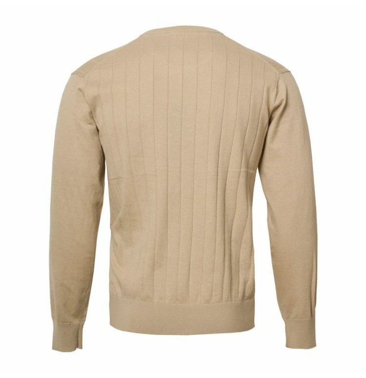 Pauls POLO quầy quần áo nam chính hãng Mùa xuân cashmere pha trộn áo len cổ chữ V dài tay PS14KS105 - Áo len Cashmere áo len nam