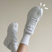 ins 100 lap joint couples thick bottom genuine leather toe shoes women lace hooves overfire casual sports little white shoes