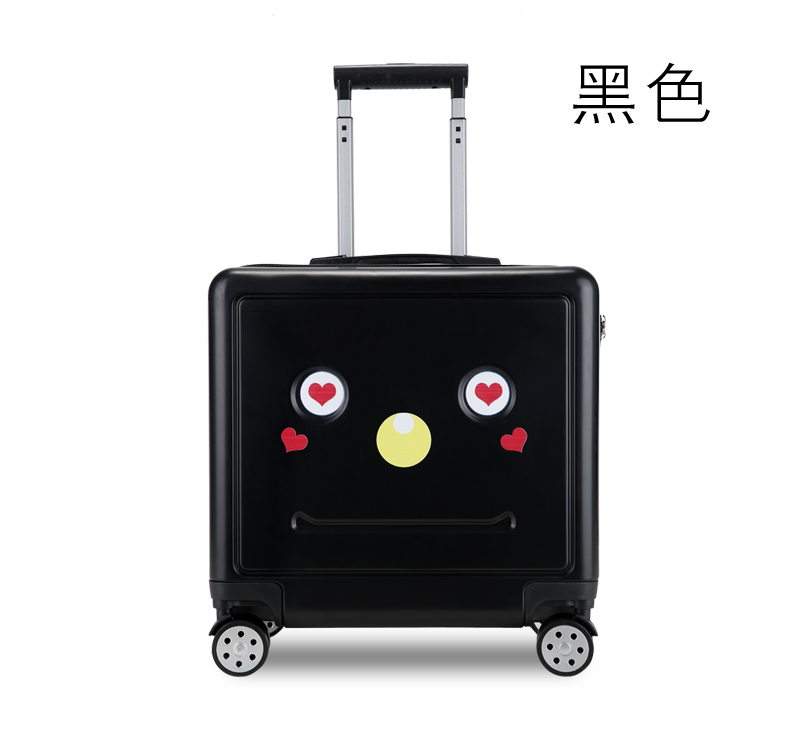 Phim hoạt hình vali nữ phổ bánh xe dễ thương vali mật khẩu vali 16 inch nhỏ vali hành lý xe đẩy hộp nam - Va li balo kéo du lịch