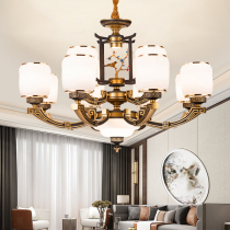 New Chinese chandelier Living room lamp Modern simple atmosphere household bird and flower lamps Dining room lamp 2020 new