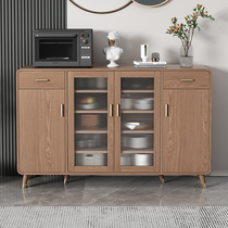 New Chinese style sideboard home kitchen cabinet restaurant side cabinet tea cabinet multi-layer locker against the wall cupboard