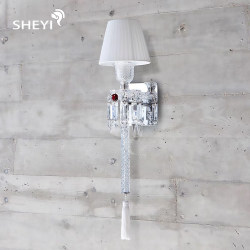 Bakala Light Luxury French Baroque Crystal Wall Lamp Living Room Bedroom Bedside Entrance Corridor Aisle Decorative Lamp