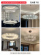 Manooi Imported Egyptian Crystal Italian-Style Light Luxury Round Chandelier for Large Flat-Floor Villa Duplex Living Room and Dining Room