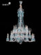 Baccarat French Baroque European blue crystal chandelier living room villa luxury multi-head chandelier lighting fixtures