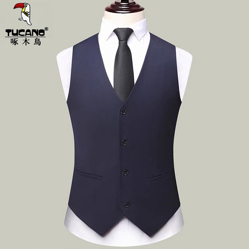 Woodpecker Sleeveless Suit Vest Men's Vest Business Professional Wear Casual Wedding Groom Best Man Suit Vest Woodpecker Sleeveless Suit Vest Men's Vest Business Professional Wear Casual Wedding Groom Best Man Suit Vest