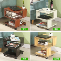 Creative bedside table simple modern side cabinet dormitory bedroom bedside table simple mini solid wood coffee table removable