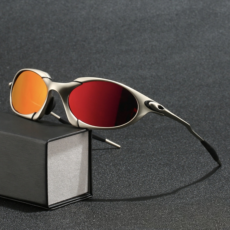 Xmetal Juliet Gold-Plated Alloy Frame Polarized Sports Sunglasses for Cycling and Driving