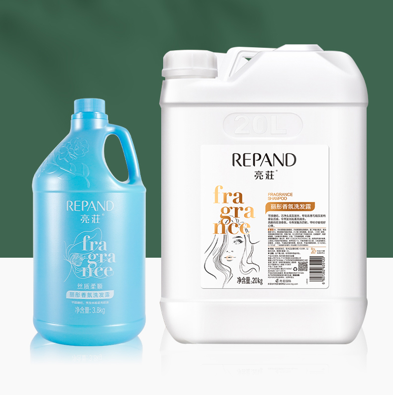 亮荘理发店大桶酒店沐浴露洗发水护发素民宿专用批发洗护持久留香详情3