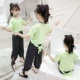 Cô gái mùa hè 2019 thời trang mới lưới màu đỏ phù hợp với quần áo trẻ em lớn thời trang mùa hè cô gái nước ngoài khí hai mảnh - Phù hợp với trẻ em quần áo trẻ em mùa thu đông